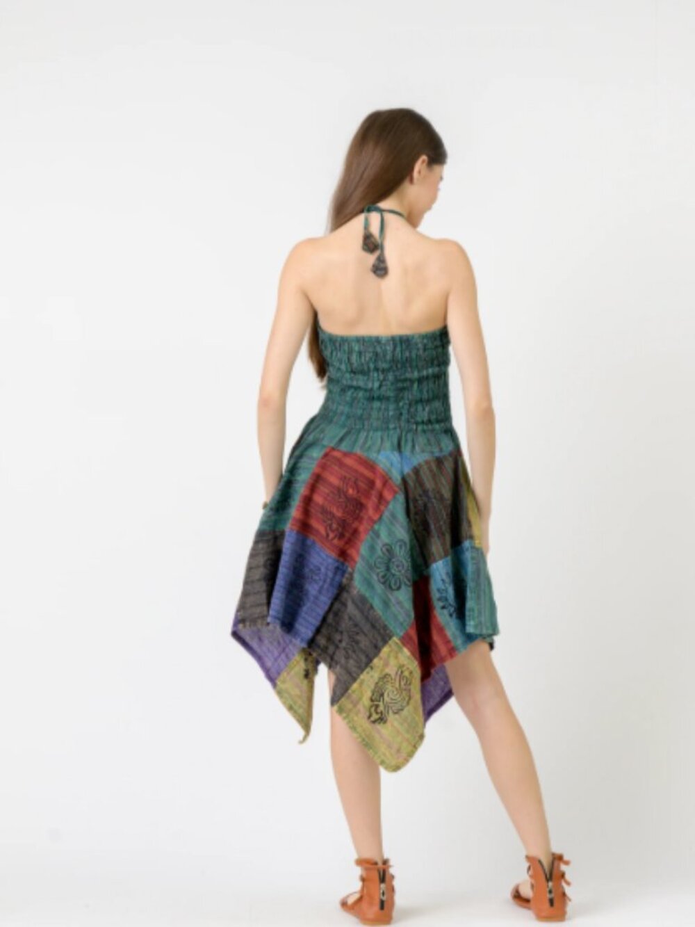 17.) Rhea Pied Pattern Dress - Picture 2 of 3